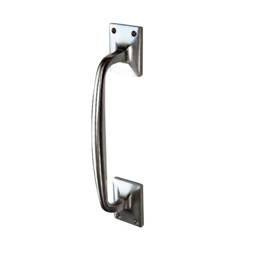 White Bronze Offset Pull Barn Door Handle - Sliding Barn Door Hardware by RealCraft