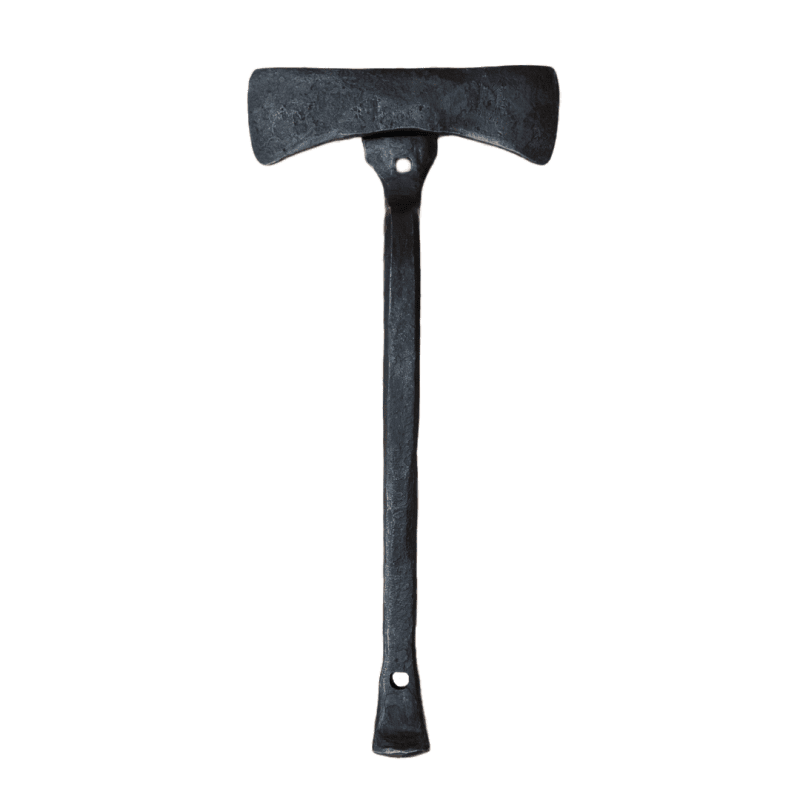 Hand forged ax handle