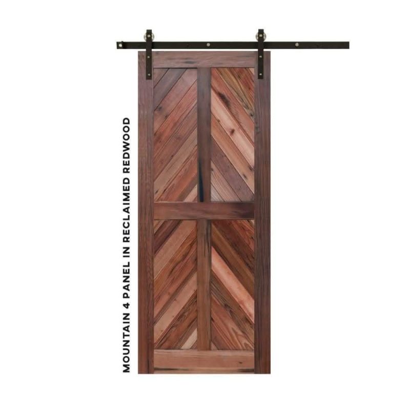 chevron four panel sliding barn door realcraft barn door 15581768319072