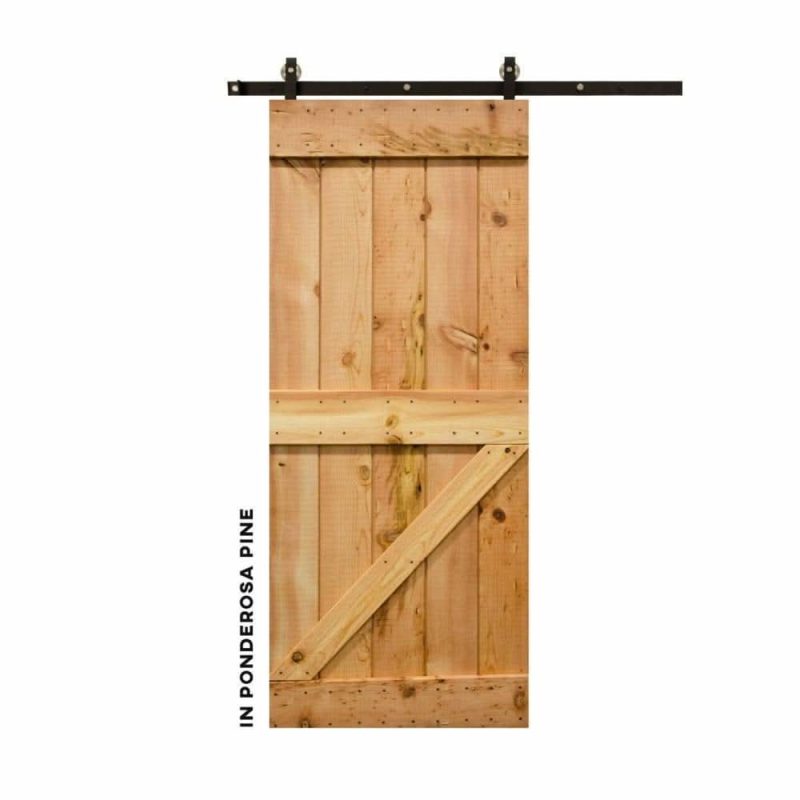 half z sliding barn door kit realcraft 15587276423264