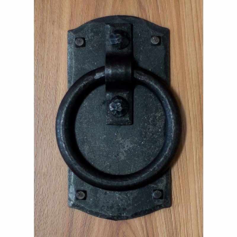 hand forged arched rustic ring barn door pull realcraft pulls 15581484351584