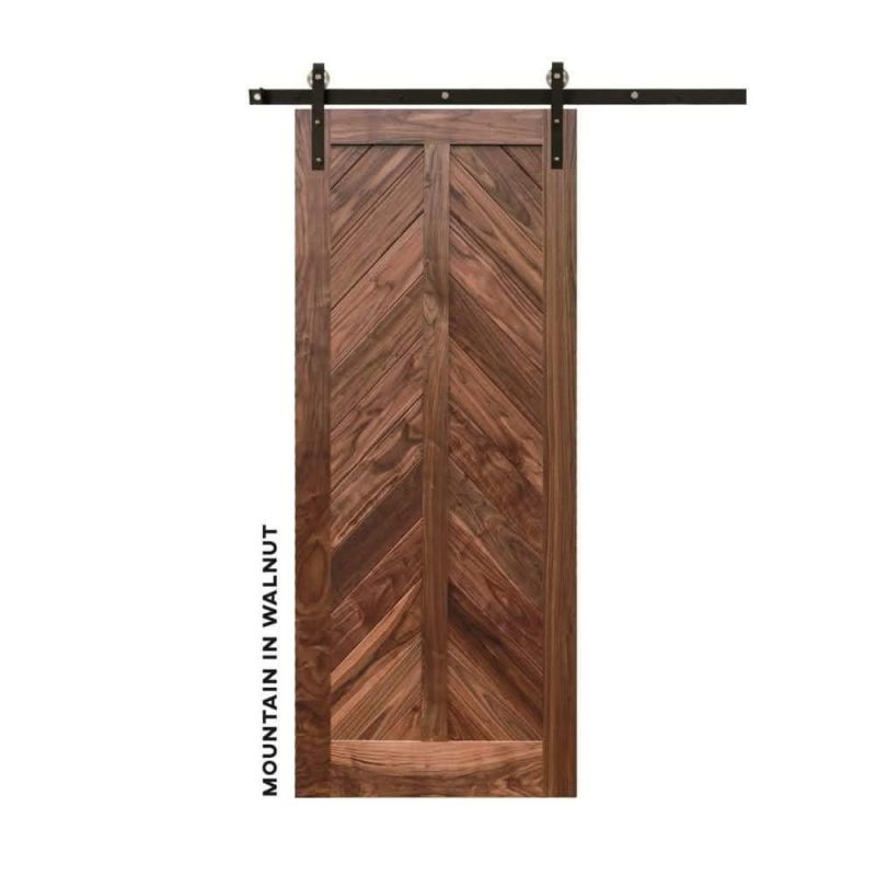 mountain chevron sliding barn door builder series sliding barn door 15590170263648