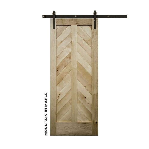 mountain chevron sliding barn door builder series sliding barn door 15590190678112