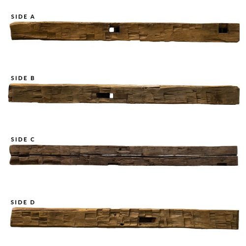 rc reclaimed wood product mantel H text