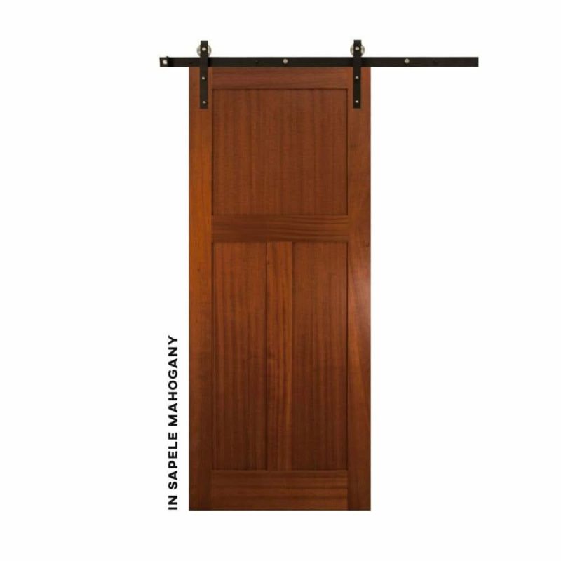 shaker style low t panel sliding door realcraft barn door 15582499733600