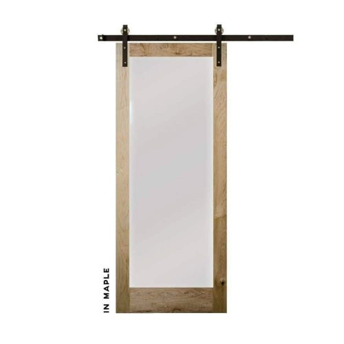 single panel sliding glass barn door realcraft barn door 15582811455584