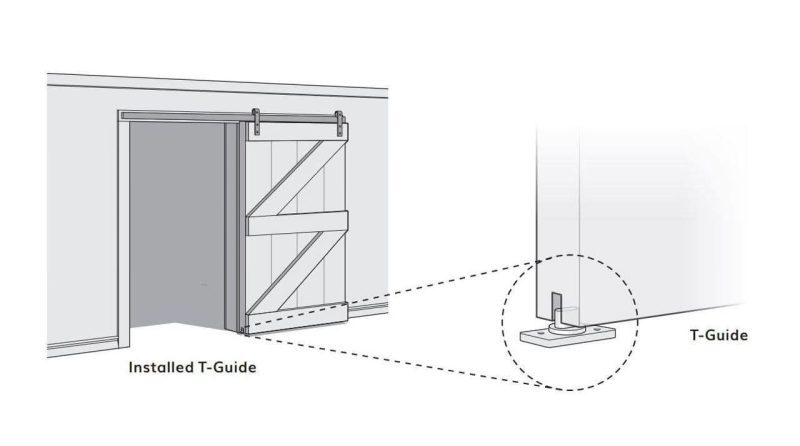 t guide sliding barn door floor guide realcraft 15591109886048