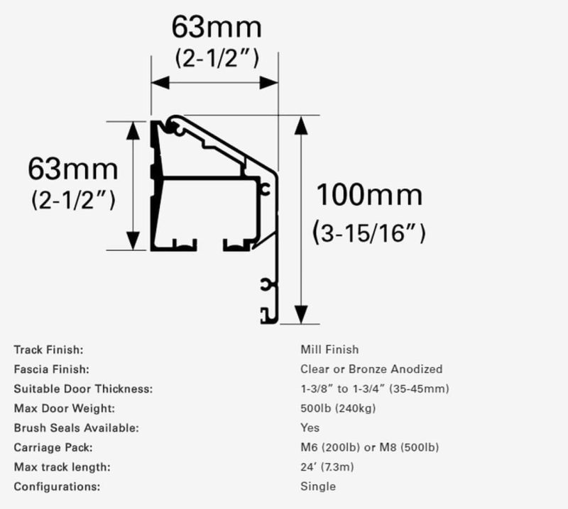 wall mount sliding door track kit realcraft 15578979139680 1936383d 2c0a 4ef9 b97c 89c52c5cb35a